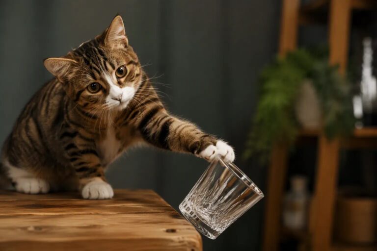 Why Do Cats Knock Things Off Tables? Reasons & How to Stop It