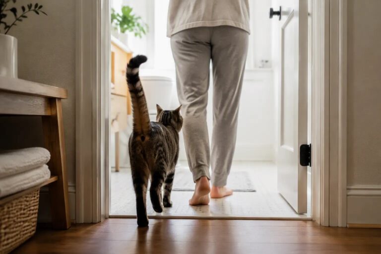 Why Does My Cat Follow Me Into the Bathroom? 5 Likely Reasons
