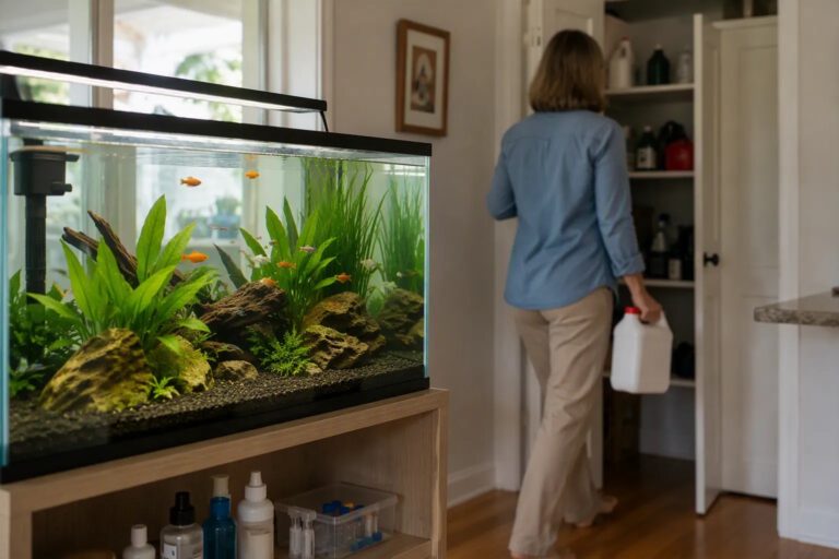Pesticide Storage Near Aquariums: Prevent Spills & Cross-Contact