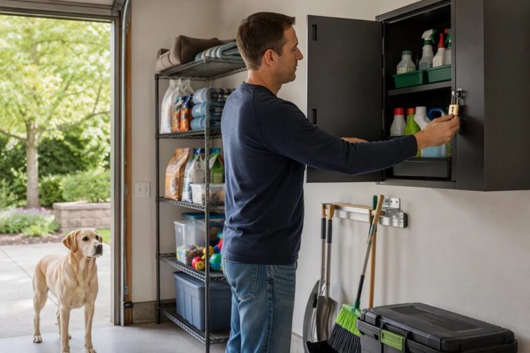 Pesticide Storage in Dog Homes: Preventing Chewed Containers, Spills & Garage Exposure