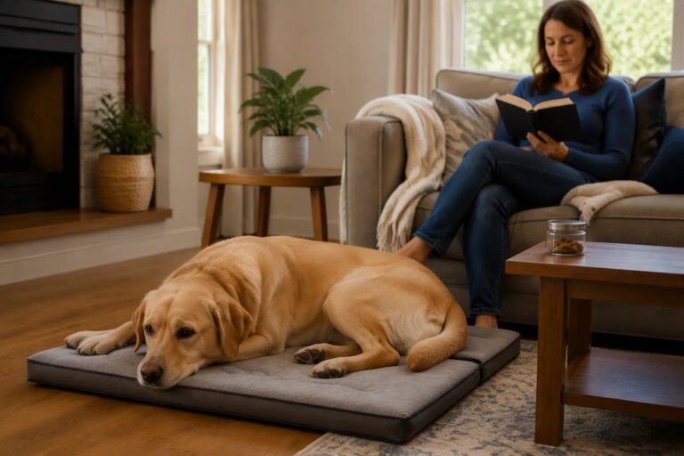 How to Teach a Dog to Settle on a Mat: Calm Training Plan