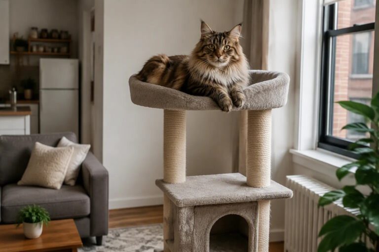 5 Best Cat Trees for Small Apartments & Large Cats