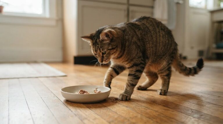 Why Do Cats Cover Their Food—or Scratch Around the Bowl?