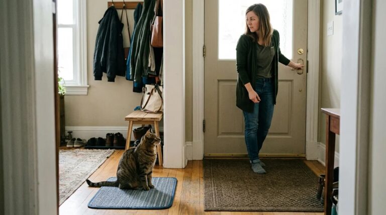 How to Stop a Cat From Door Dashing With Station Training