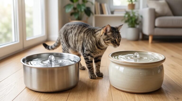 Best Cat Water Fountains: Stainless Steel vs. Ceramic